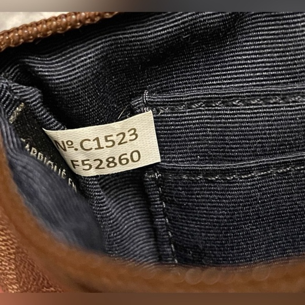 Coach Corner Zip Wristlet In Signature Canvas In Khaki/Black - Picture 9 of 9